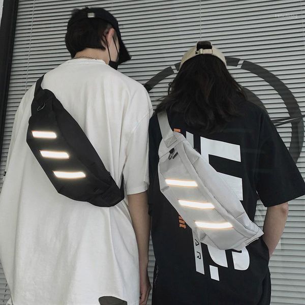 chest bag men shoulder bag waterproof waist male reflective strip fanny packs hip-hop men waist pack1
chest bag men shoulder bag waterproof waist male reflective strip fanny packs hip-hop men waist pack1