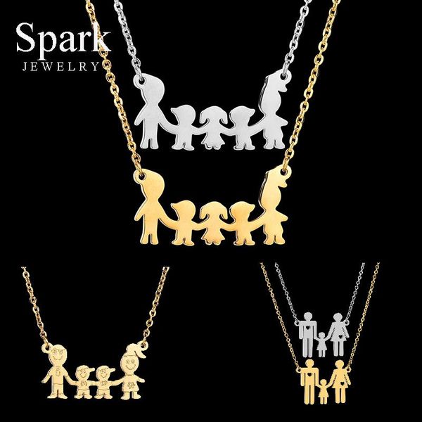 pendant necklaces lovely women firgure family necklace with mom dad boys girls cartoon love daughter son heart chain gifts for kids, Silver
pendant necklaces lovely women firgure family necklace with mom dad boys girls cartoon love daughter son heart chain gifts for kids, Silver