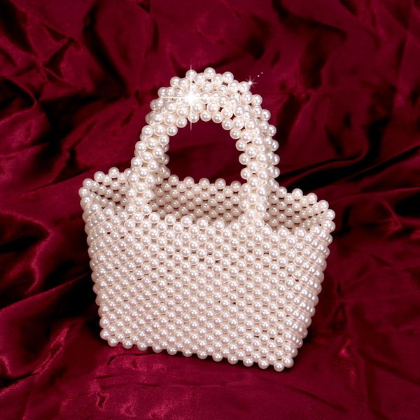 sekusa fashion wedding beading clutch purse imitation pearl evening bags with handle handbags c1011 
sekusa fashion wedding beading clutch purse imitation pearl evening bags with handle handbags c1011