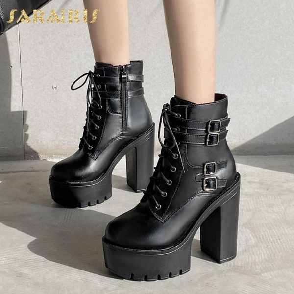 boots sarairis 2021 arrivals street fashion motorcycle bootie ladies buckle platform high heels luxury woman, Black
boots sarairis 2021 arrivals street fashion motorcycle bootie ladies buckle platform high heels luxury woman, Black