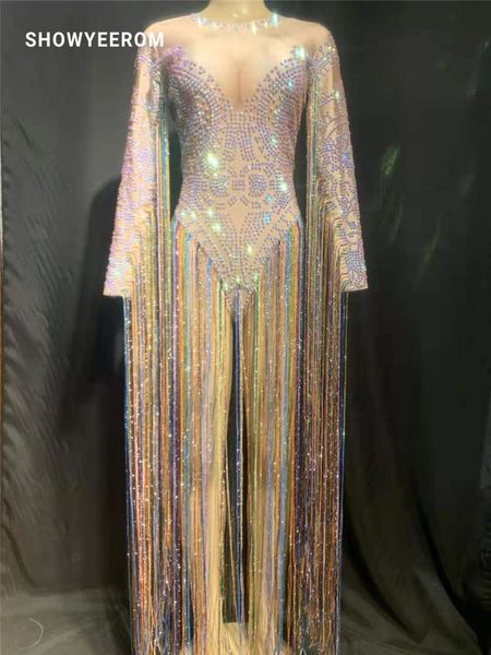 stage wear colorful sparkly crystals leotard tassel bodysuit dance women's birthday celebrate one piece performance costume, Black;red
stage wear colorful sparkly crystals leotard tassel bodysuit dance women's birthday celebrate one piece performance costume, Black;red
