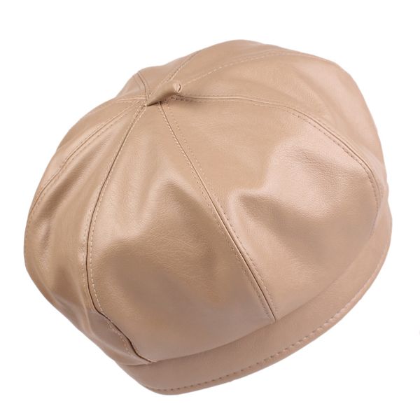 berets pu leather women beret vintage autumn winter female french hat korean pumpkin, Blue;gray
berets pu leather women beret vintage autumn winter female french hat korean pumpkin, Blue;gray