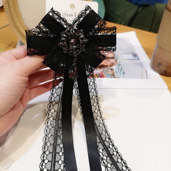bow tie vintage rhinestone black white lace brooch pins new arrival necktie, Black;gray
bow tie vintage rhinestone black white lace brooch pins new arrival necktie, Black;gray