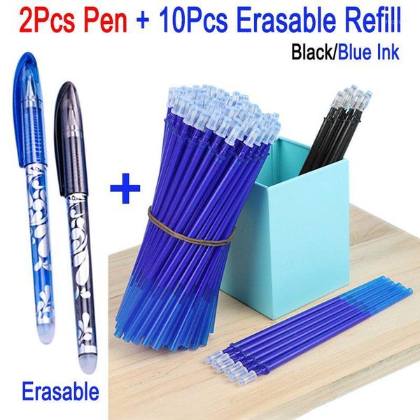 gel pens 12pcs/set 0.5mm erasable pen refill rod blue/black/red ink washable for school office supplies writing stationery1
gel pens 12pcs/set 0.5mm erasable pen refill rod blue/black/red ink washable for school office supplies writing stationery1
