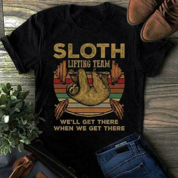 sloth lifting team we'll get there when we get there vintage men t-shirt black printing apparel tee shirt sport hooded sweatshirt hood
sloth lifting team we'll get there when we get there vintage men t-shirt black printing apparel tee shirt sport hooded sweatshirt hood