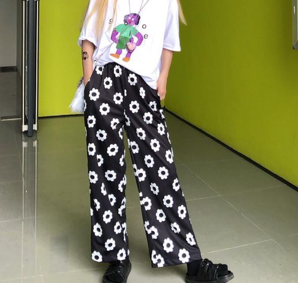 harajuku retro flower print wide leg pants loose straight casual pants women 1017, Black;white
harajuku retro flower print wide leg pants loose straight casual pants women 1017, Black;white