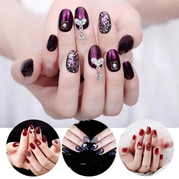 24pcs fake nails shiny dripping shape heart pendant wearable press on nails full cover fake with glue manicure tools, Red;gold
24pcs fake nails shiny dripping shape heart pendant wearable press on nails full cover fake with glue manicure tools, Red;gold