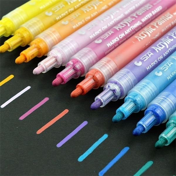 12 colors acrylic marker pens permanent paint pen art markers set for paper glass metal canvas wood ceramic fabric painting diy crafts
12 colors acrylic marker pens permanent paint pen art markers set for paper glass metal canvas wood ceramic fabric painting diy crafts