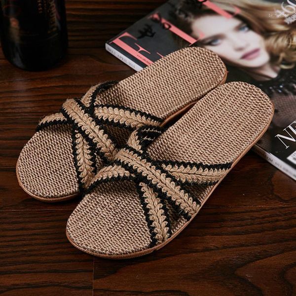 sandals 2021 women's slippers men home summer cross strap ladies casual shoes linen comfortable slip-on wedge1, Black
sandals 2021 women's slippers men home summer cross strap ladies casual shoes linen comfortable slip-on wedge1, Black