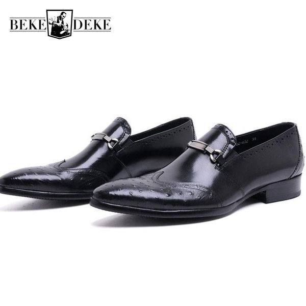 mens genuine leather shoes business formal uk fashion vintage wing tip slip on dress shoes men wedding party sapato masculino, Black
mens genuine leather shoes business formal uk fashion vintage wing tip slip on dress shoes men wedding party sapato masculino, Black