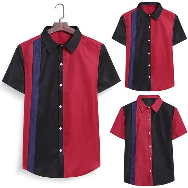 mens shirt casual shirts summer color collision short sleeve thin beach hawaiian s-3xl kg-1110, White;black
mens shirt casual shirts summer color collision short sleeve thin beach hawaiian s-3xl kg-1110, White;black