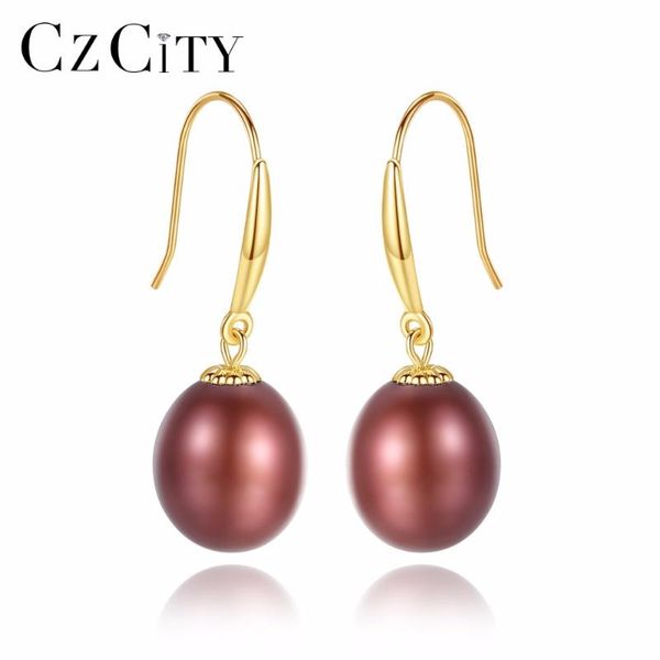 czcity real 18k gold 7-8mm natural pearl drop earrings for women brightly five colors freshwater pearls hook earrings jewellery, Silver
czcity real 18k gold 7-8mm natural pearl drop earrings for women brightly five colors freshwater pearls hook earrings jewellery, Silver