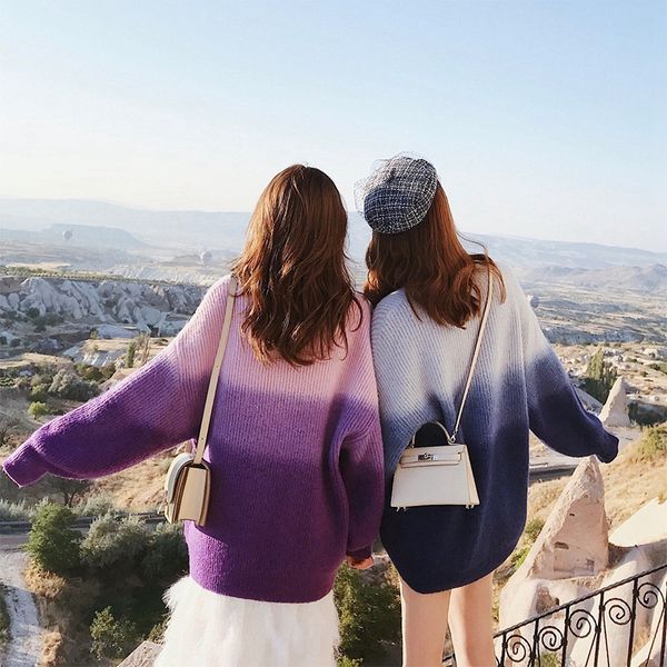 gradient pullover knitwear thickened sweater women's net red lazy style loose fall winter 2020 pullover bottoms korean knitwear srbjr, White;black
gradient pullover knitwear thickened sweater women's net red lazy style loose fall winter 2020 pullover bottoms korean knitwear srbjr, White;black