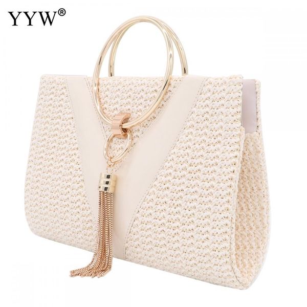straw zinc alloy tassels handbag for women wedding party clutch bags with chain circular ring bolsa feminina purse evening y201224
straw zinc alloy tassels handbag for women wedding party clutch bags with chain circular ring bolsa feminina purse evening y201224