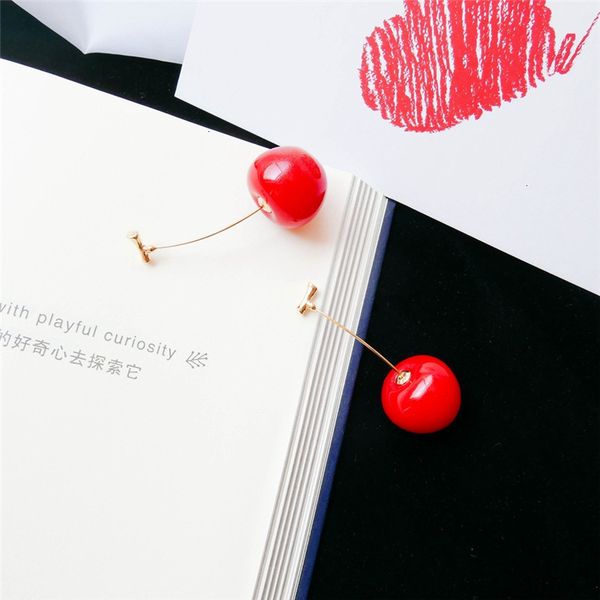 red cherry dangle fashion cute romantic simulation fruit resin round drop earrings bohemian valentines party gifts for women girl, Silver
red cherry dangle fashion cute romantic simulation fruit resin round drop earrings bohemian valentines party gifts for women girl, Silver