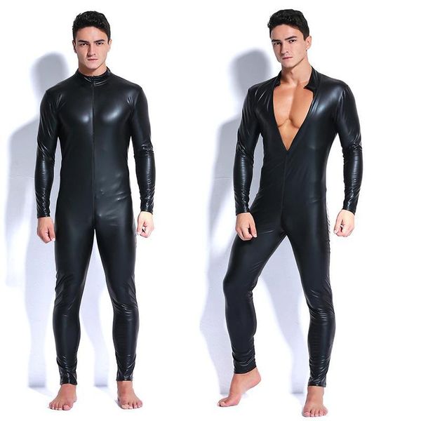 men faux leather zipper crotch latex catsuit jumpsuit costumes lingerie erotic costumes spandex catsuit bodysuit clubwear, Black;white
men faux leather zipper crotch latex catsuit jumpsuit costumes lingerie erotic costumes spandex catsuit bodysuit clubwear, Black;white