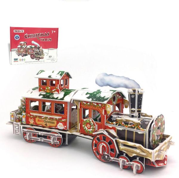 children's christmas gift train puzzle with luminous lights 3d puzzles paper puzzle toy
children's christmas gift train puzzle with luminous lights 3d puzzles paper puzzle toy
