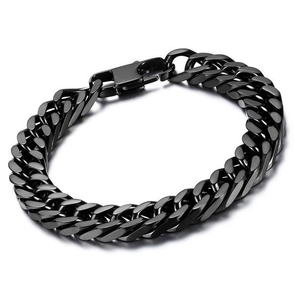 boniskiss 21cm*10mm heavy wide black stainless steel bracelet men biker bicycle motorcycle chain men's bracelets punk jewelry
boniskiss 21cm*10mm heavy wide black stainless steel bracelet men biker bicycle motorcycle chain men's bracelets punk jewelry