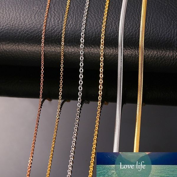 standard chain stainless steel link in snake chains necklace for women hombre thin jewelry 20", Silver
standard chain stainless steel link in snake chains necklace for women hombre thin jewelry 20", Silver
