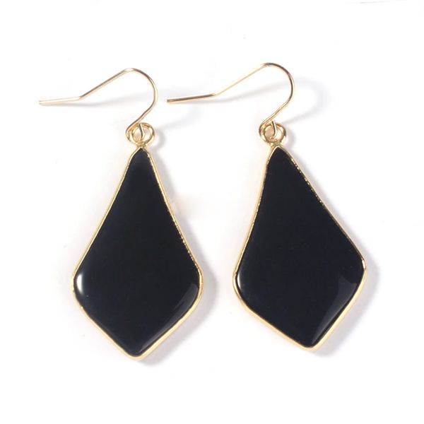 crystal drop earrings 18k gold plated natural stone rhombus ear accessories fashion charms jewelry for women gifts, Silver
crystal drop earrings 18k gold plated natural stone rhombus ear accessories fashion charms jewelry for women gifts, Silver