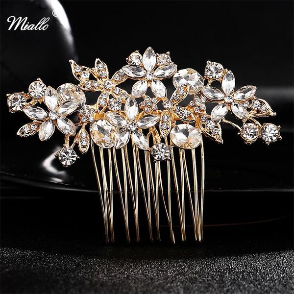 miallo fashion gold color hair combs wedding hair accessories bridal jewelry clear austrian crystal hairpins headpieces, Golden;silver
miallo fashion gold color hair combs wedding hair accessories bridal jewelry clear austrian crystal hairpins headpieces, Golden;silver
