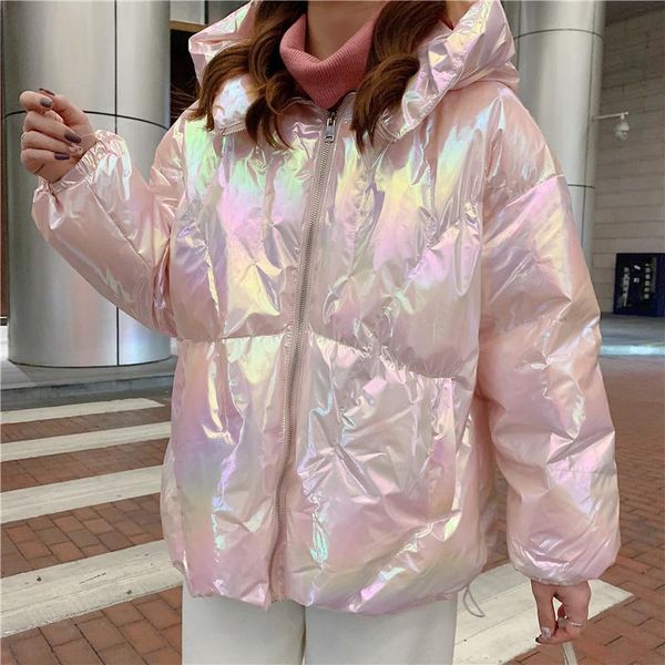 cotton jacket women's 2020 winter new shiny colorful %90 white duck down korean loose long sleeve solid color fashion coat lm1, Black
cotton jacket women's 2020 winter new shiny colorful %90 white duck down korean loose long sleeve solid color fashion coat lm1, Black