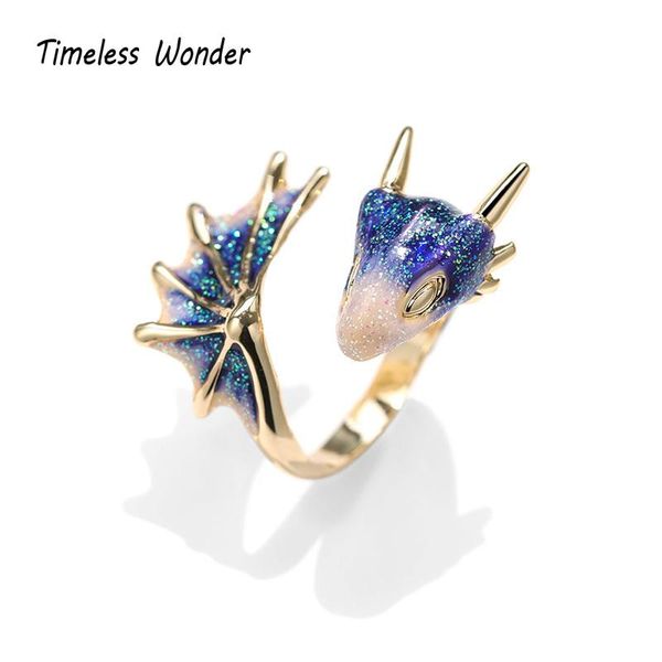 timeless wonder enemal dragon stackable rings fancy jewelry punk cocktail designer boho gift ins gothic red green blue pink 4394, Golden;silver
timeless wonder enemal dragon stackable rings fancy jewelry punk cocktail designer boho gift ins gothic red green blue pink 4394, Golden;silver