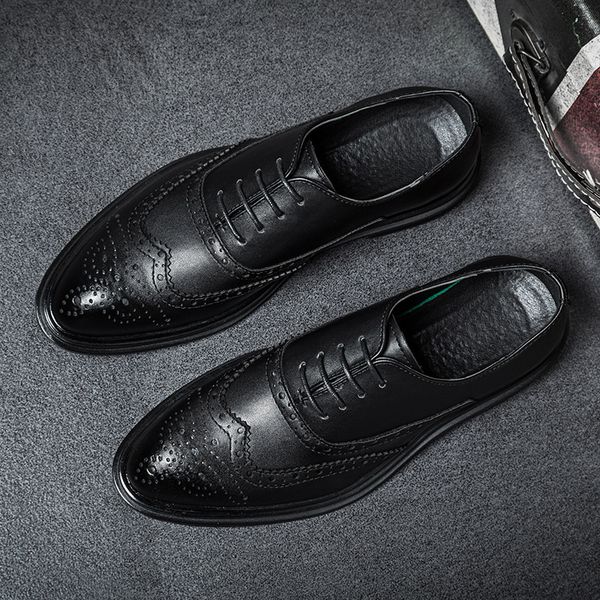 2020 new mens brogue leather shoes british style carving mens shoes foreign trade shoes cross-border supply factory wholesale large size sho, Black
2020 new mens brogue leather shoes british style carving mens shoes foreign trade shoes cross-border supply factory wholesale large size sho, Black