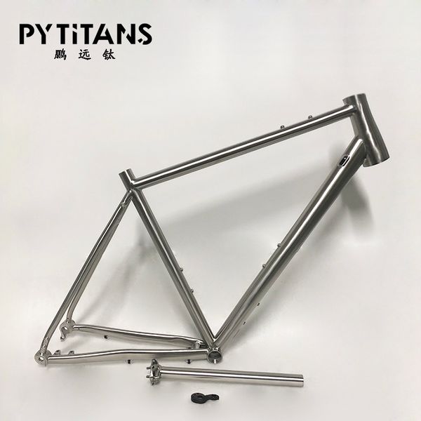 factory wholesale price customized gr9 titanium gravel bike bicycle frame in stock for sale cost
