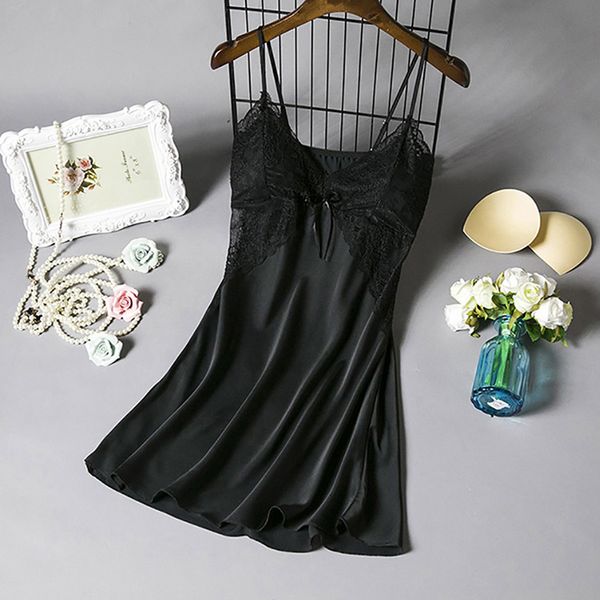 3pieces/lot women nightgown stain sleepwear sleep dress v neck strappy solid nightwear night dress female clothes mujer vestido, Black;red
3pieces/lot women nightgown stain sleepwear sleep dress v neck strappy solid nightwear night dress female clothes mujer vestido, Black;red