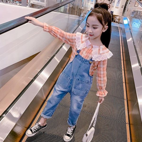 clothing sets girls clothes spring autumn lace collar plaid shirt & denim jumpsuit 2pcs children teen kids tracksuit for girls1, White
clothing sets girls clothes spring autumn lace collar plaid shirt & denim jumpsuit 2pcs children teen kids tracksuit for girls1, White