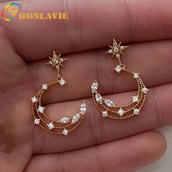 bonlavie popular star moon earrings women gold long earrings wholesale, Golden;silver
bonlavie popular star moon earrings women gold long earrings wholesale, Golden;silver