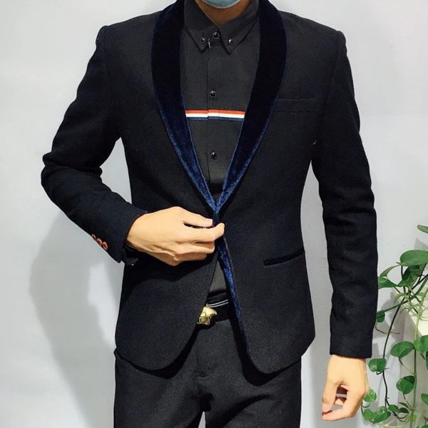 2020 new jacket korean version of thin, versatile black suit change contrast color dressed as 6fnn, Black;brown
2020 new jacket korean version of thin, versatile black suit change contrast color dressed as 6fnn, Black;brown