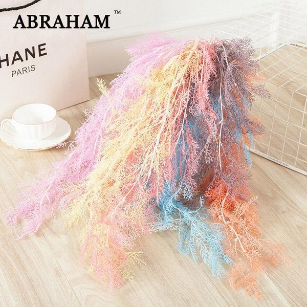 decorative flowers & wreaths 80cm 5 fork colorful fake pine branch plastic artificial plant rattan wedding wall hanging for home party decor
decorative flowers & wreaths 80cm 5 fork colorful fake pine branch plastic artificial plant rattan wedding wall hanging for home party decor