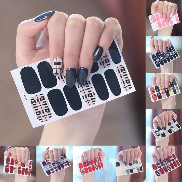 stickers & decals lamemoria 14tips/sheet waterproof nail full cover wraps adhesive diy salon manicure wholesale, Black
stickers & decals lamemoria 14tips/sheet waterproof nail full cover wraps adhesive diy salon manicure wholesale, Black