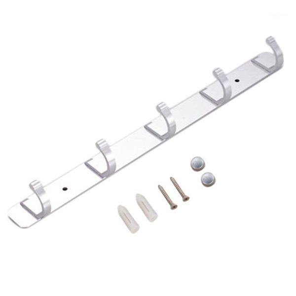 hooks & rails space aluminum bar coat hat clothes robe holder rack wall mounted 5 hanger organizer for bathroom kitchen1
hooks & rails space aluminum bar coat hat clothes robe holder rack wall mounted 5 hanger organizer for bathroom kitchen1