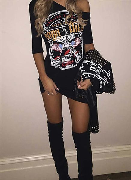 women vintage off shoulder rock style gothic harajuku black dress long t shirt daily modis mini dress vestido ropa mujer 30, Black;gray
women vintage off shoulder rock style gothic harajuku black dress long t shirt daily modis mini dress vestido ropa mujer 30, Black;gray