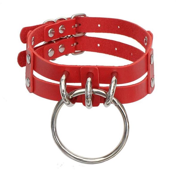 gothic circle goth rivet choker necklace metal round leather chocker necklaces pendant jewelry for women layered neckla qylide, White
gothic circle goth rivet choker necklace metal round leather chocker necklaces pendant jewelry for women layered neckla qylide, White