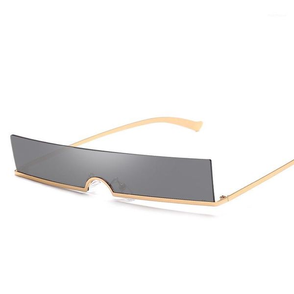 sunglasses men and women personality mini frameless square cool technology sense yellow metal frame color lens fashion uv4001, White;black
sunglasses men and women personality mini frameless square cool technology sense yellow metal frame color lens fashion uv4001, White;black