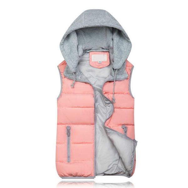 winter cotton hooded cardigan vest female warm sleeveless short jacket ladies large size waistcoat cute women pink quilted vest, Black;white
winter cotton hooded cardigan vest female warm sleeveless short jacket ladies large size waistcoat cute women pink quilted vest, Black;white