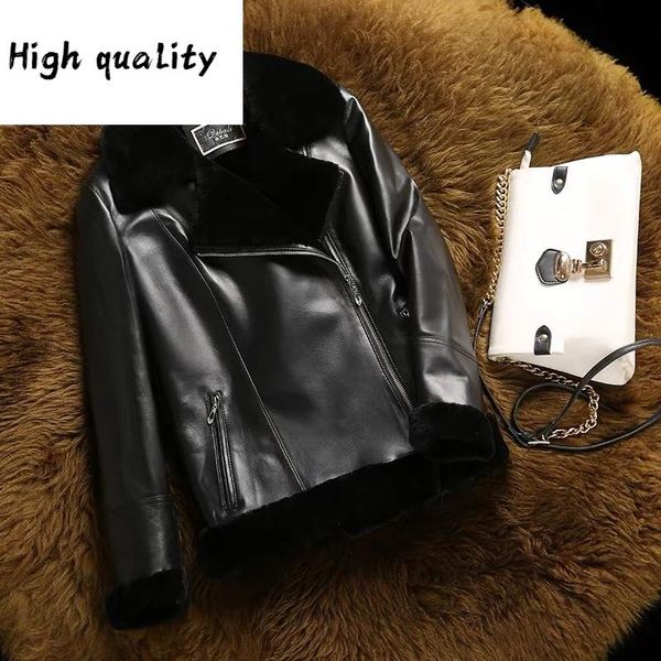 jacket leather real winter women natural lamb fur female genuine sheepskin coat streetwear bomber jackets 1507, Black
jacket leather real winter women natural lamb fur female genuine sheepskin coat streetwear bomber jackets 1507, Black