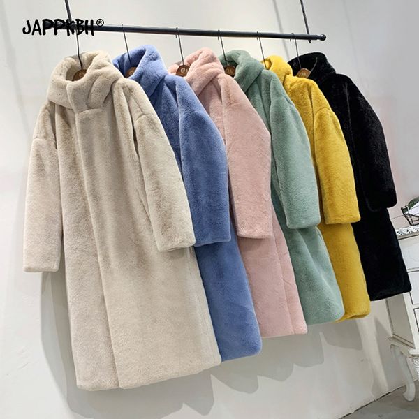 hooded faux fur coat women autumn winter 2020 casual loose long female jacket fur plush thick warm cotton lining outwear clothesx1016, Black;brown
hooded faux fur coat women autumn winter 2020 casual loose long female jacket fur plush thick warm cotton lining outwear clothesx1016, Black;brown