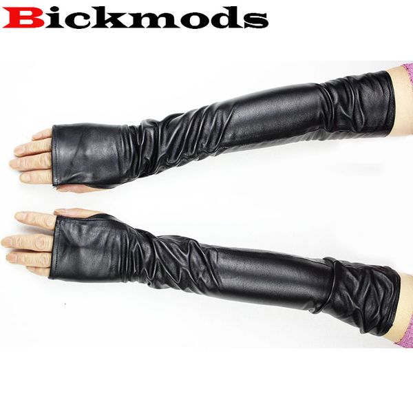 48cm women' sheepskin fingerless gloves straight style elbow length velvet lining warmth lady leather arm guard, Blue;gray
48cm women' sheepskin fingerless gloves straight style elbow length velvet lining warmth lady leather arm guard, Blue;gray