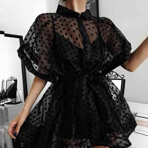 women black transparent mini loose shirt dress two pieces set spaghetti strap camisole polka dot see with sashes, Gray
women black transparent mini loose shirt dress two pieces set spaghetti strap camisole polka dot see with sashes, Gray