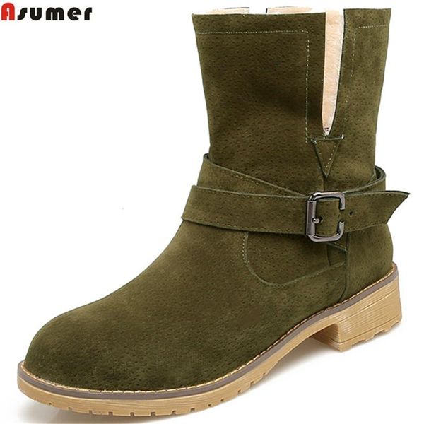 asumer black army green wine red fashion women boots round toe slip on ladies boots comfortable square heel ankle low heel
asumer black army green wine red fashion women boots round toe slip on ladies boots comfortable square heel ankle low heel