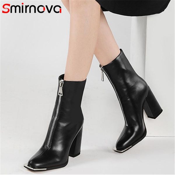 boots smirnova 2021 autumn winter high heel women zipper solid colors casual shoes fashion european style ankle, Black
boots smirnova 2021 autumn winter high heel women zipper solid colors casual shoes fashion european style ankle, Black