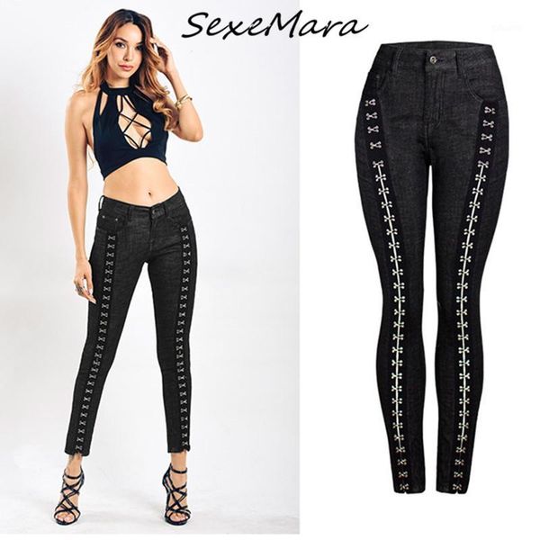 casual fashion 2020 women skinny jeans korean style rivet punk style black pencil jeans women1, Blue
casual fashion 2020 women skinny jeans korean style rivet punk style black pencil jeans women1, Blue