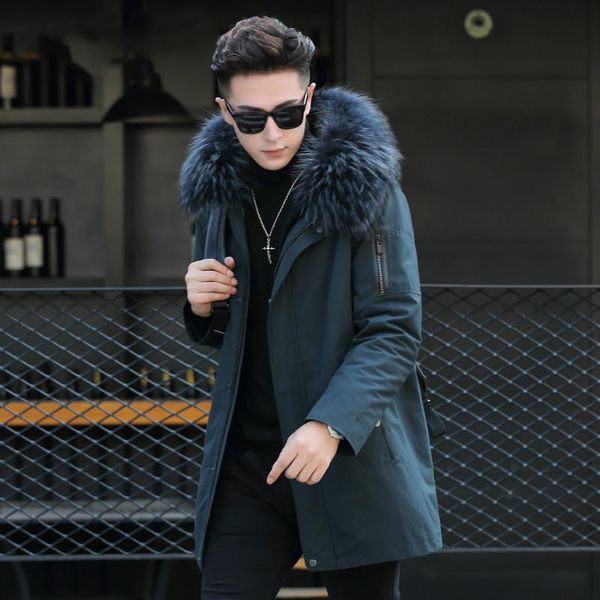 parka real warm rex liner long coat men racoon fur collar male jacket ml-xgh183615 kj1182, Black
parka real warm rex liner long coat men racoon fur collar male jacket ml-xgh183615 kj1182, Black