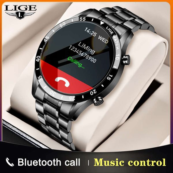 lige steel men's women's smart watch, touch screen sports, heart rate control, waterproof, with call and bluetooth, 2020
lige steel men's women's smart watch, touch screen sports, heart rate control, waterproof, with call and bluetooth, 2020