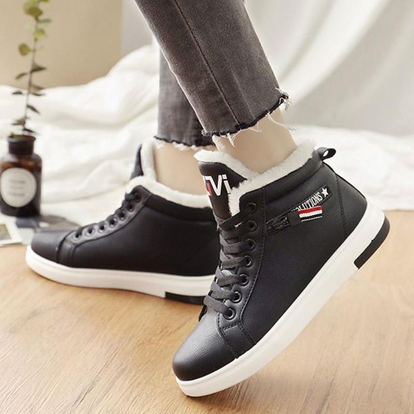 winter boots women snow boots 2020 ankle keep warm plush shoes women sneakers flats lace up ladies short shoes, Black
winter boots women snow boots 2020 ankle keep warm plush shoes women sneakers flats lace up ladies short shoes, Black